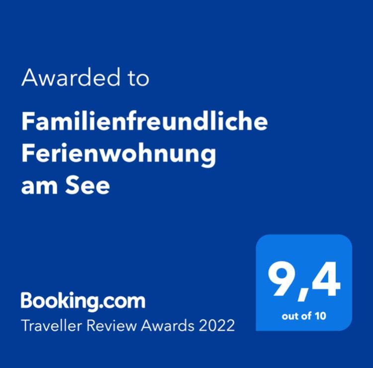 Familienfreundliche Ferienwohnung Am See Sömmerda エクステリア 写真
